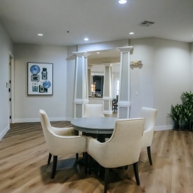 Enduring Style. Unparalleled Comfort. coffee lounge area